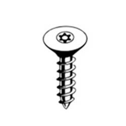 #12AB X 2-1/2 Flat Head Torx Security Sheet Metal Screw, 18-8 Stainless Steel (100/Pkg.)