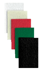 Floor Pads for Squar Buff - 12" x 18" - Black, Mercer Abrasives 4201BL (5/Pkg.)