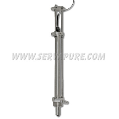 GF Signet 3-2540-4 Stainless Steel High Performance Paddlewheel Flow Sensor, 1-1/2" ISO Hot Tap