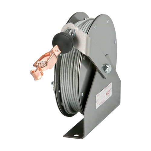 Hannay Reels GR Series Standard Duty Grounding Reel, Reel & Cable, 75 ft. Cable, GR-75-75