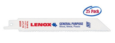 Lenox General Purpose Bi-Metal Reciprocating Saw Blades, 12" x 3/4" x .050", 10/14 TPI #20491B110R (25/Pkg.)
