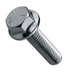 3/8"-16 x 1-1/2" Fully Threaded Grade 5 Hex Head Serrated Flange Screw Zinc Cr+3 (600/Bulk Pkg.)