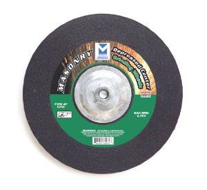 4-1/2" x 1/4" x 5/8" - 11 C24S T27 Depressed Center Grinding Wheel for Masonry - Single Grit, Mercer Abrasives 621070 (20/Pkg.)