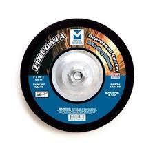7" x 1/4" x 5/8" - 11 AZ24T T27 Depressed Center Grinding Wheel, Zirconia for Stainless Steel - Single Grit, Mercer Abrasives 622150 (10/Pkg.)