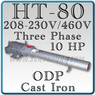 Webtrol H80B9-3PH HT Series Booster Pump, Cast Iron