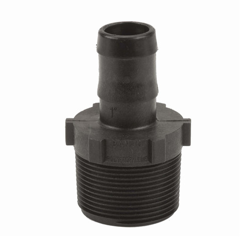 Banjo Poly 1 1/2 in. NPT x 1 in. Straight Hose Barb - Sch. 80