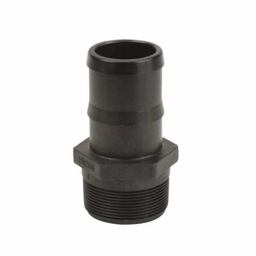 Banjo Poly 2 in. NPT x 2 in. Straight Hose Barb - Sch. 80