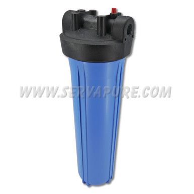 Hydronix HF45-20BLBK34PR, 20" Blue, 4.5" Body, 3/4" Black Cap Filter Housing wPR