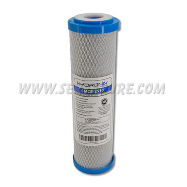 Hydronix SMCB-2510, Carbon Block Filter, 2.5" x 9-7/8", 0.5 Micron