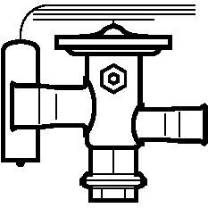 068U2414 Danfoss Thermostatic expansion valve, TUA