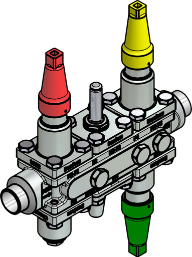 027L3011 Danfoss Valve station, ICF 20-6-2RA