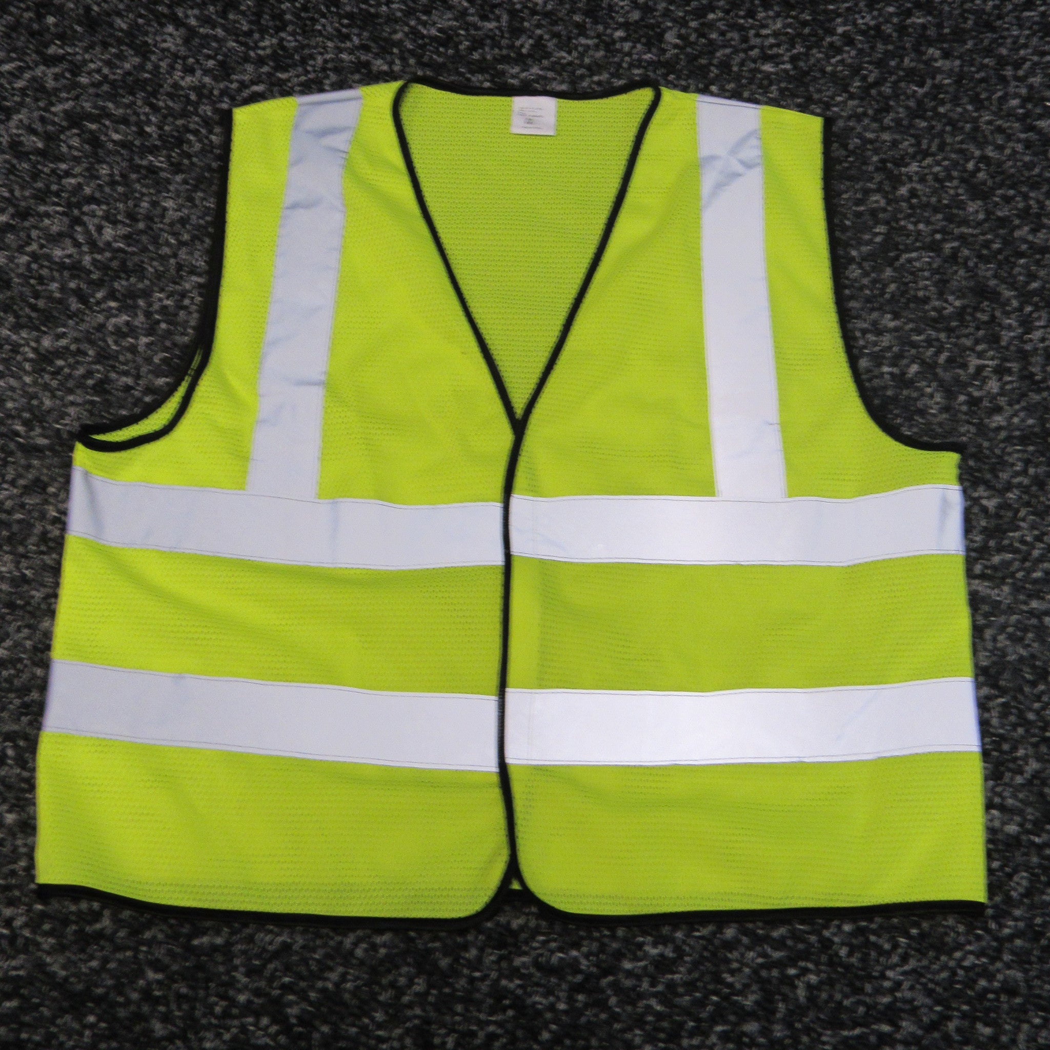 Yellow Mesh Safety Vest, Class 2, Reflective