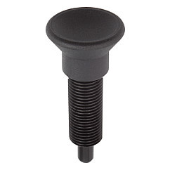 Kipp 3/4"-10 Indexing Plunger without Collar, Stainless Steel, Extended Locking Pin Not Hardened - Style G (Qty. 1), K0633.211410A7