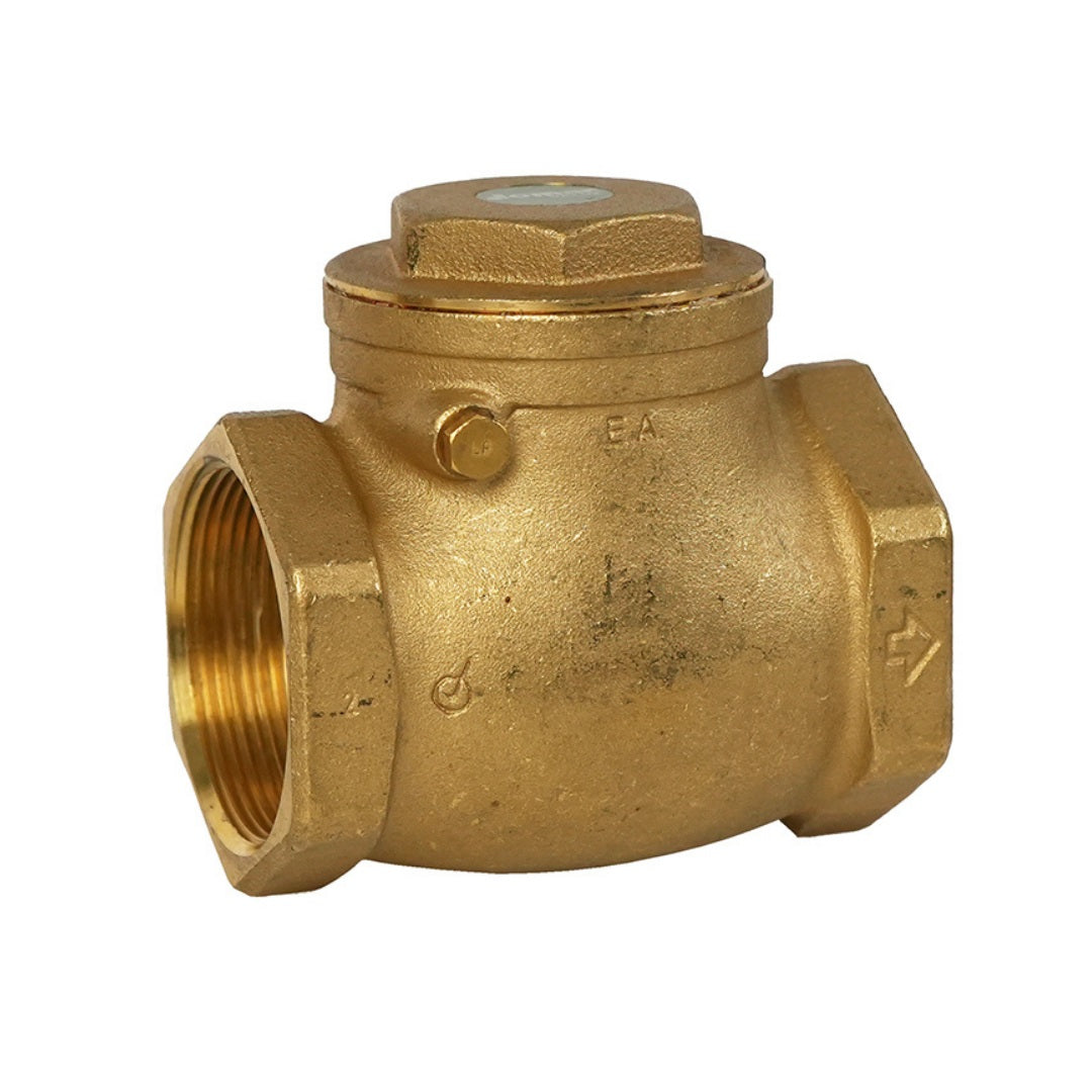 Jomar 105-103G 5 Pack - 1/2 Inch Threaded Connection Lead Free Brass Horizontal Swing Check Valves