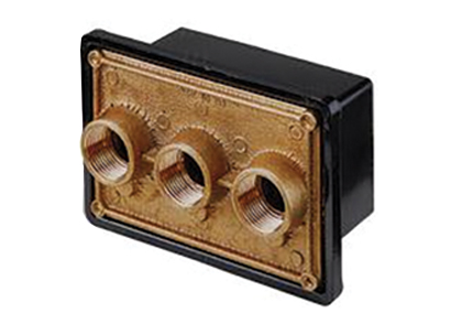 Pool Light Junction Box Brass with Polycarbonate Cover - 3/4-Inch 78310600 or 1-Inch 78310700