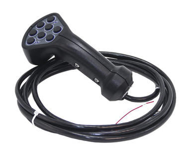 LU Handle Black, Dual Momentary Trigger, 8 Momentary Buttons, 10 Ft Wire Harness
