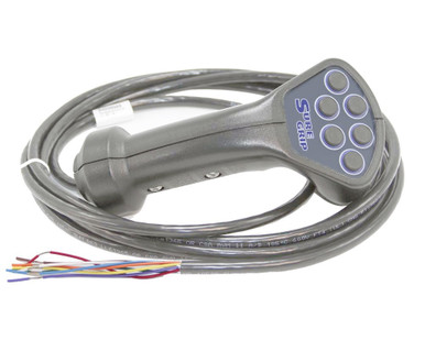 LU Handle in Grey, Single Momentary Trigger, 6 Momentary Buttons, 10 Foot Wire Harness. Sealed Switches