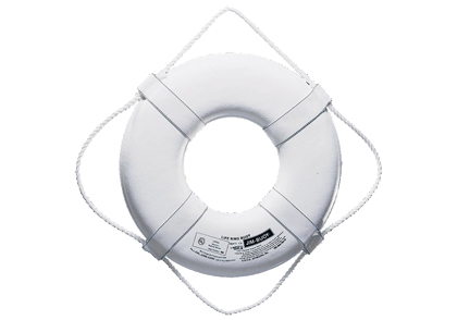 Jim-Buoy GW-24 U.S.C.G. Approved G-Series Life Ring - 24", White