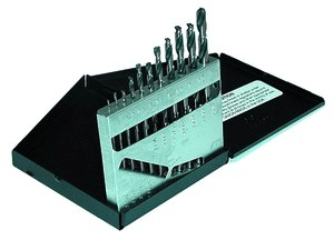11 Piece 135 Degree Split Point Black & Gold HSS Type 170-AG Metric Jobber Drill Set (Qty. 1), Norseman Drill #58650