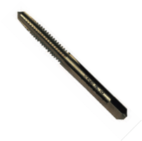 1-1/4"-12 HSS Type 23L-AG Gold Oxide Left Hand Straight Flute Hand Tap - Taper, Norseman Drill #60583