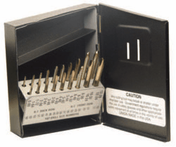 10 Piece Type 20-AG Spiral Point HSS Tap Set (1 Set), Norseman Drill #NDT-61610