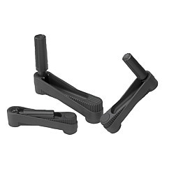 Kipp .500" x 29 mm x 105 mm Novo-Grip Crank Handle, with Fold-Away Grip, Size 1 (Qty. 1), K0266.12CP