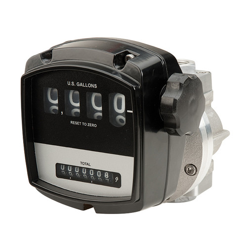 GPI Flomec OM Series 1 in. NPT Aluminum Mechanical Oval Gear Meter - Gallons