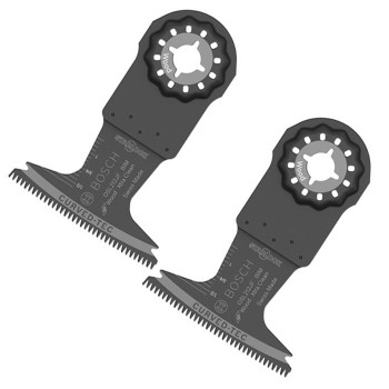 Bosch 2 Pack of 2-1/2 Inch Starlock Multi Tool Bi-Metal Blades - OSL212JF-2PK