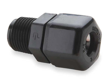 Parker P4MC4 Fast & Tite Fitting, Male Connector, 1/4'' Tube x 1/4'' MPT