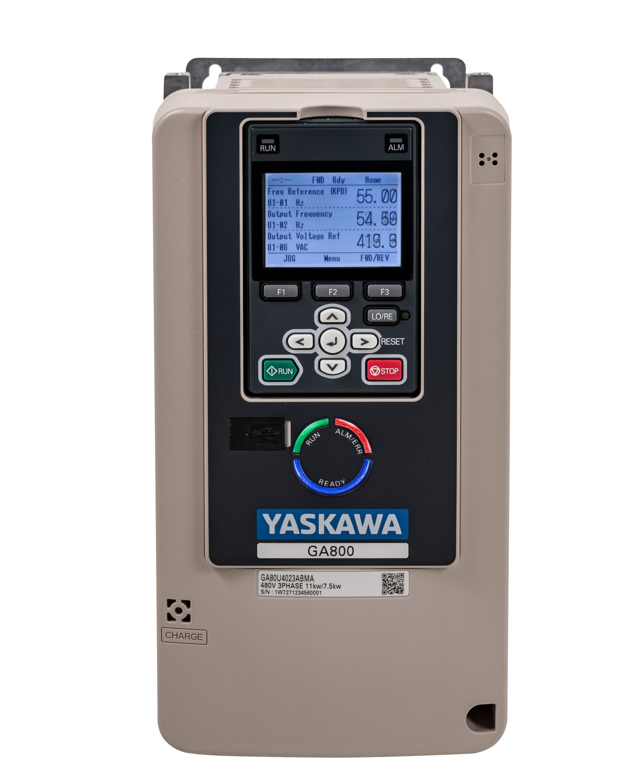 Yaskawa GA80U2110ABM 40 HP 200-240V 1 Phase Variable Frequency Drive