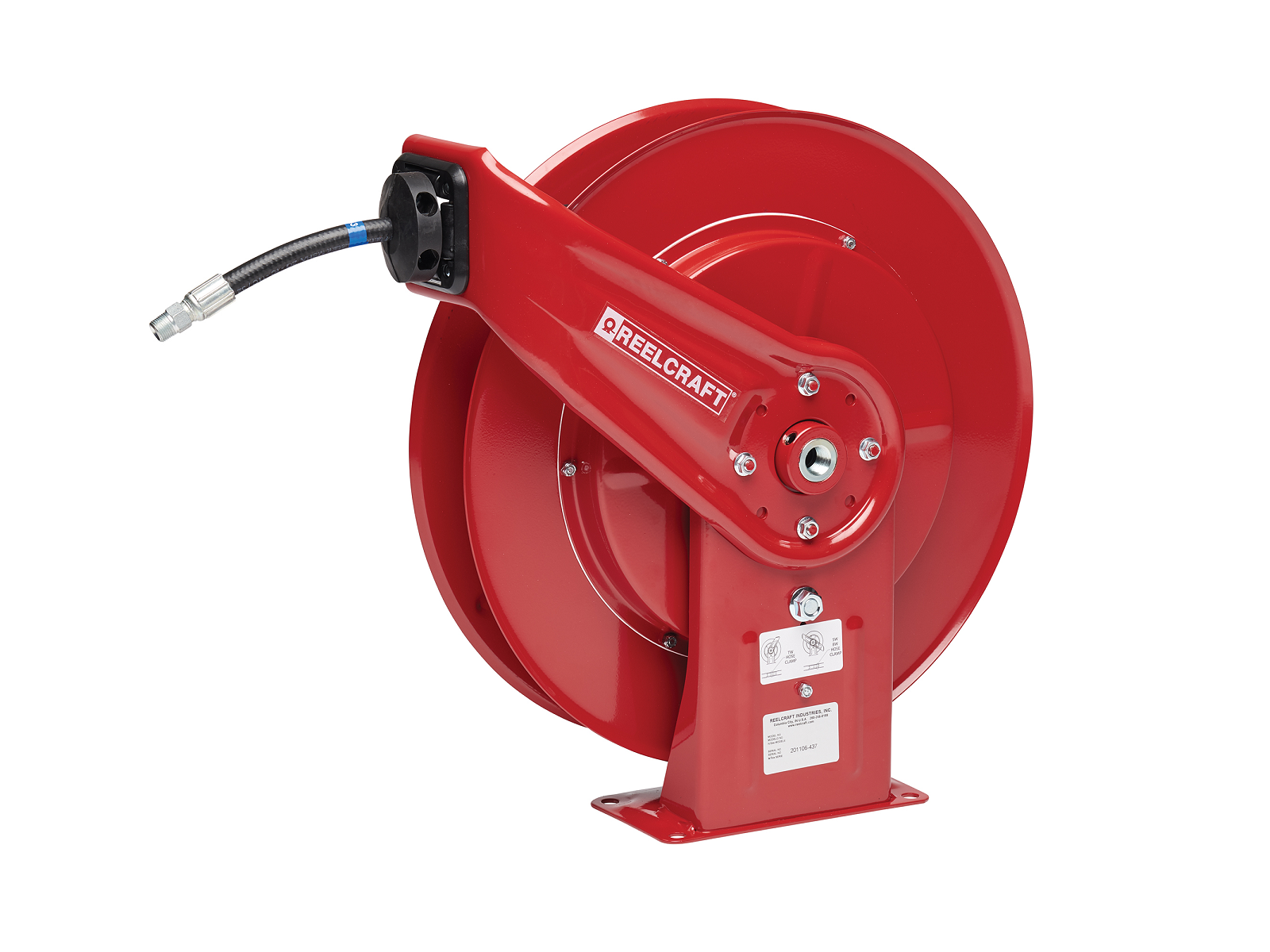 PART# PW7650OHP PW7650 OHP - 3/8"X50' PW Spring Reel with Hose