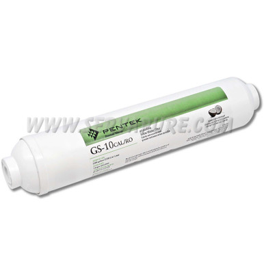Pentek 255541-43, GS-10CAL/RO-B-1/4” FPT 2'' x 10'' Inline pH Stabilizing Filter