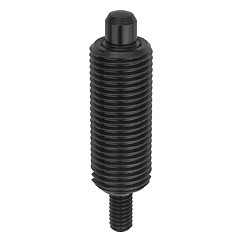 Kipp 1"-8 Indexing Plunger with Threaded Pin, Without Collar, Stainless Steel, Locking Pin Not Hardened - Style J (Qty. 1), K0345.11516A8