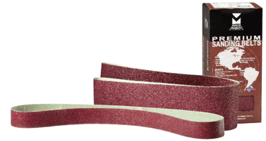 Premium Portable Sanding Belt - 1" x 30", Grit: 80X , Mercer Abrasives 100080 (10/Pkg.)