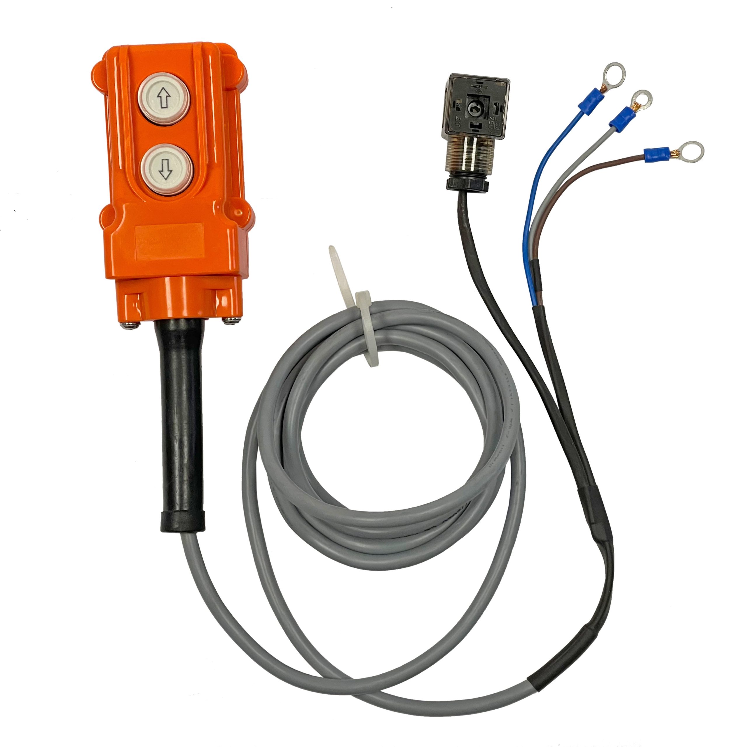 Single Acting 2 Button Hydraulic Remote Controller | 12V DC 8 FT Cable Length