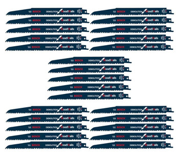 Bosch 25 Pack of Genuine 9-Inch 5/8 TPI Recip Saw Blades - RDN9V-25PK