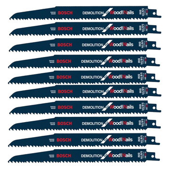 Bosch 10 Pack of Genuine OEM Replacement Reciprocating Saw Blades - RDN9VB