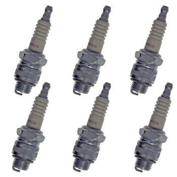 Champion 6 Pack of Genuine OEM (592S) Spark Plugs - RJ12C-6PK