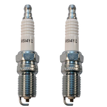 Champion 2 Pack of Genuine OEM (408S) Spark Plugs - RS14YC-2PK