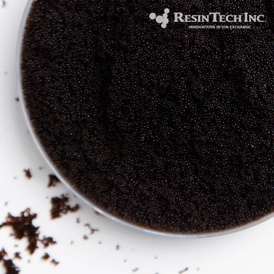 ResinTech CG10-BL, Black 10% Crosslinked Cation Exchange Resin, Na Form, 1 Cubic Foot