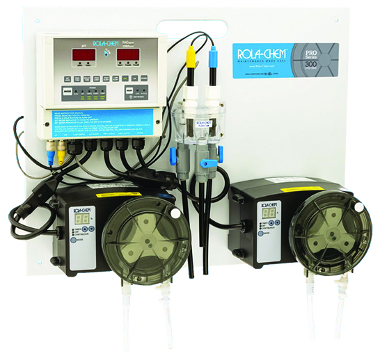 Rola‑Chem Generation II Digital pH/Dual‑ORP/FAC Controller System with Peristaltic Pumps