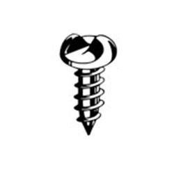#14A X 1 One-Way Round Head Sheet Metal Screw, 18-8 Stainless Steel (100/Pkg.)