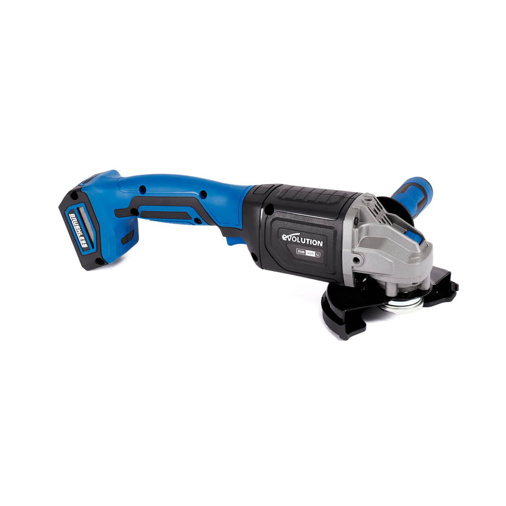Evolution S5AGR-Li: 5" Cordless Angle Grinder – 20V Brushless Metal Cutting & Grinding Tool