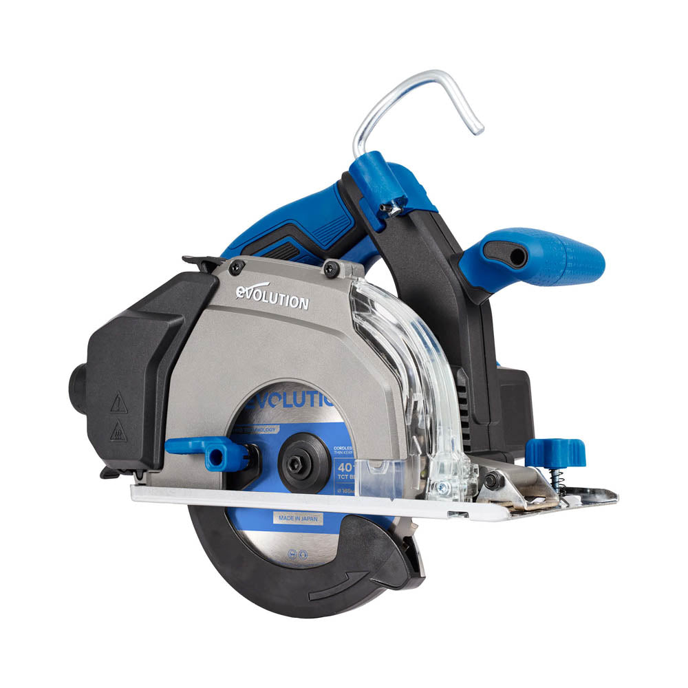 Evolution S6CCS-Li: Cordless 6-1/2" in Metal Cutting Circular Saw with Thin Kerf Blade | 2-1/4" Cut Depth