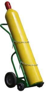 Single High Pressure Cylinder Transportation Cart, Rotacasters 750-10-3RC