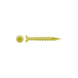Strongpoint #9 x 2-1/2" Star Flat Head w/Nibs, Coarse Thread, Type 17, Zinc Yellow Screws (2500/Bulk Pkg)