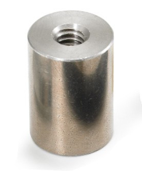 1/4" OD x 5/16" L x #6-32 Thread Stainless Steel Female/Female Round Standoff (500/Bulk Pkg.)