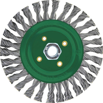 4" x 5/8-11" Stringer Bead Pipeline Wire Brush (stainless steel)