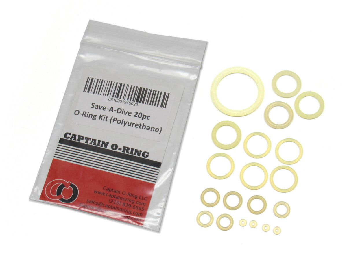 Save-A-Dive 20pc Scuba O-Ring Kit (Polyurethane)