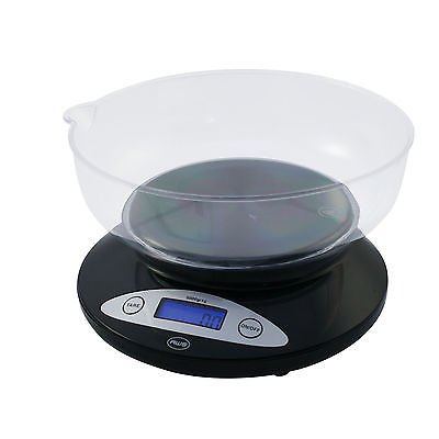 Digital Pool Chemical Scale with Removable Bowl, Backlit Display - 5KG / 11 lb Scale